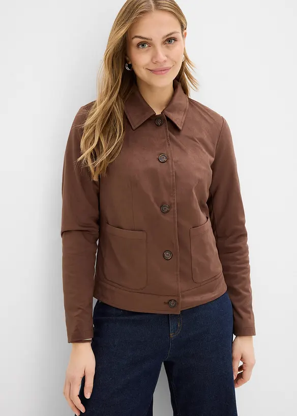 Veste en su&eacute;dine, bonprix