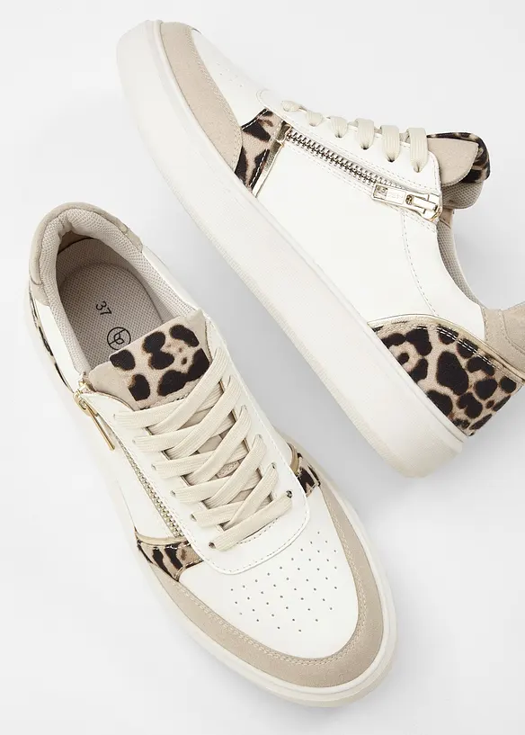 Sneaker mit gepolsterter Innensohle, bonprix