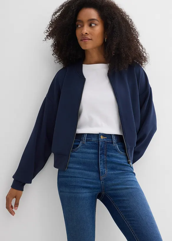 Jean skinny &agrave; taille haute et &eacute;lastiqu&eacute;e, bonprix