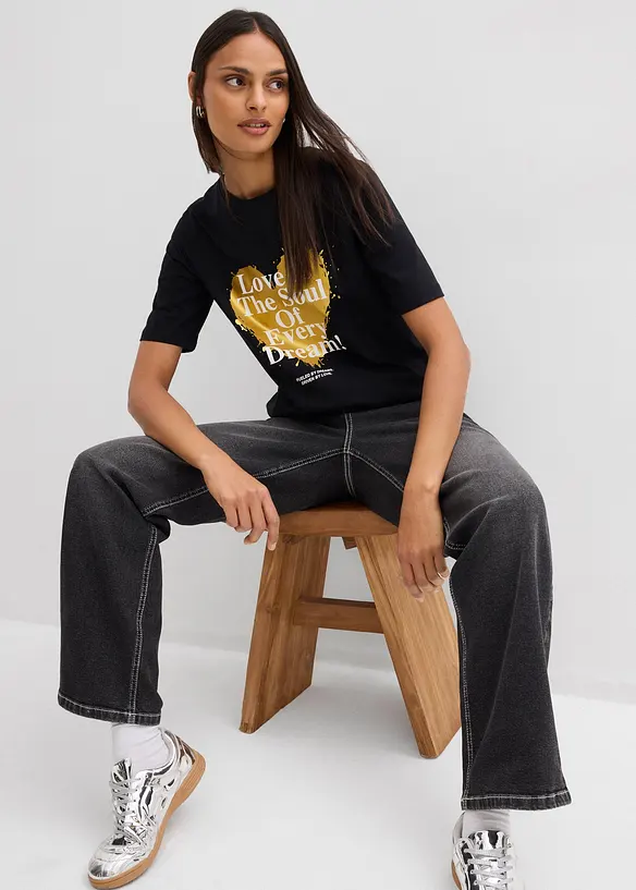 T-Shirt aus reiner Bio-Baumwolle, bonprix