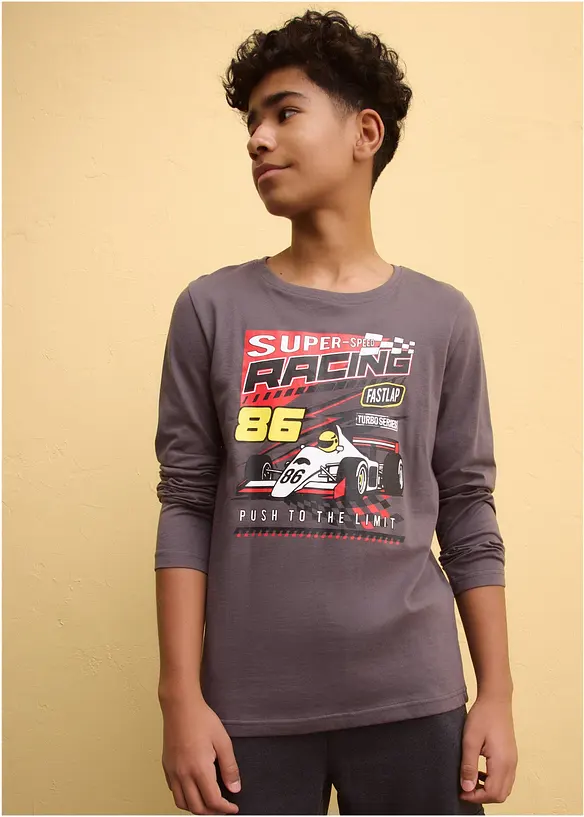 T-shirt manches longues 100% coton, bonprix