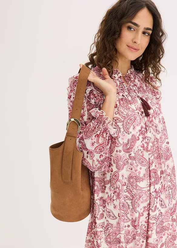 Tunika-Kleid aus softem Mesh, bonprix