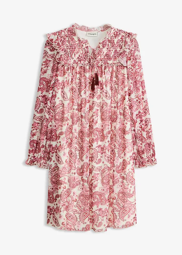 Tunika-Kleid aus softem Mesh, bonprix