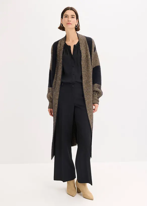 Gilet long en maille, bonprix