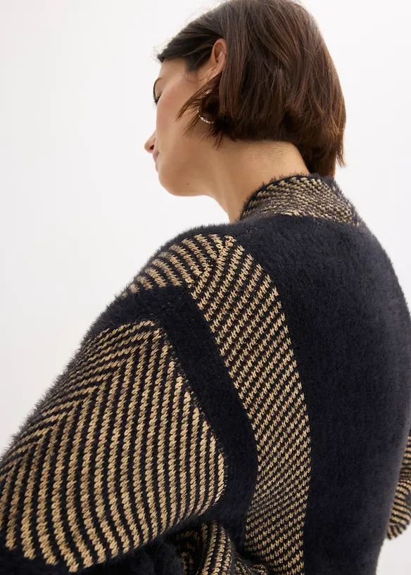 Gilet long en maille, bonprix