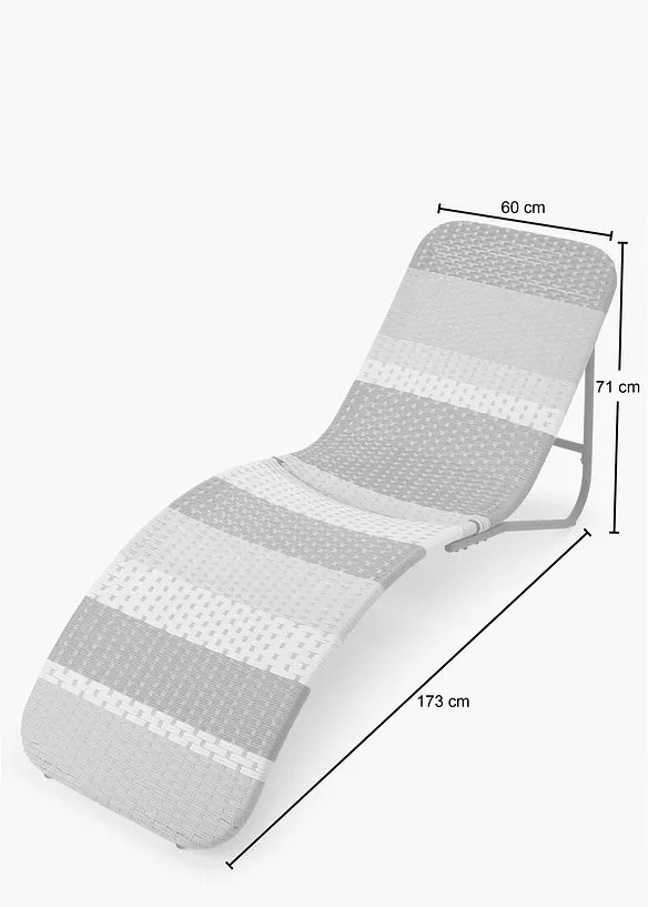 Chaise longue de jardin, bonprix