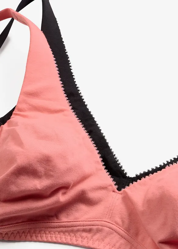 Bralette ohne B&uuml;gel mit ​Baumwolle (2er Pack), bonprix
