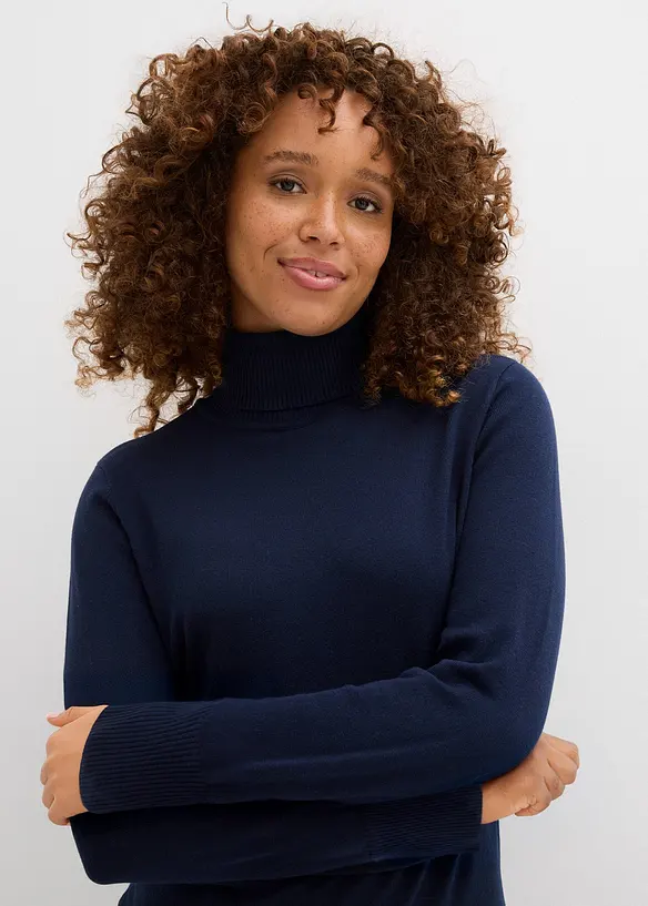 Basic Rollkragenpullover, bonprix