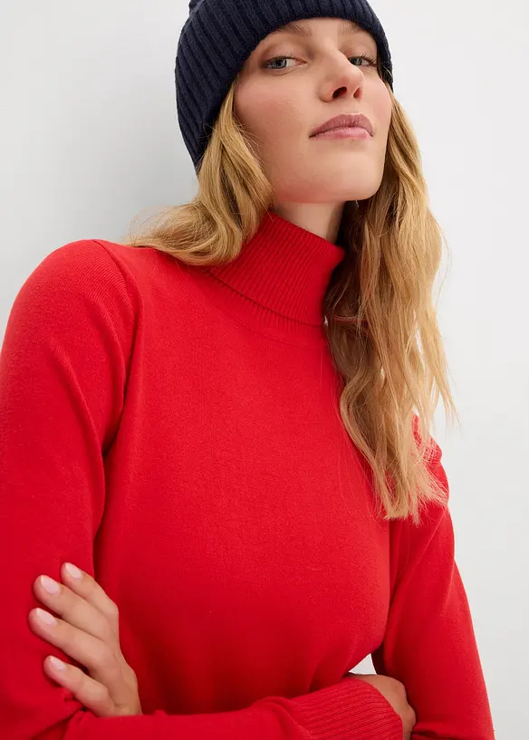 Basic Rollkragenpullover, bonprix