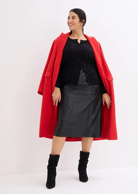 Strickjacke mit Glitzersteinchen, bonprix