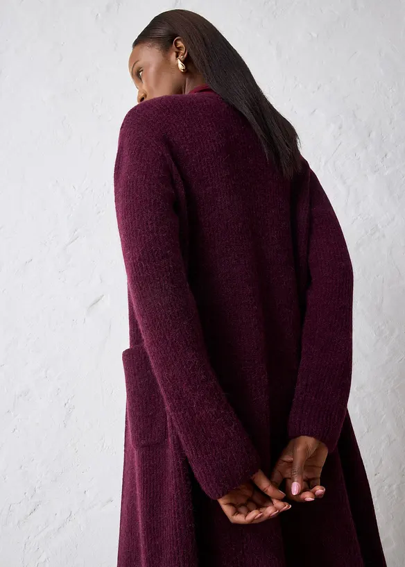 Strickmantel mit Alpaka, bonprix