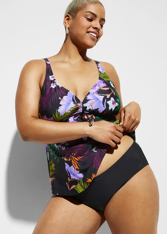 Tankini &agrave; col V (ens. 2 pces), bonprix