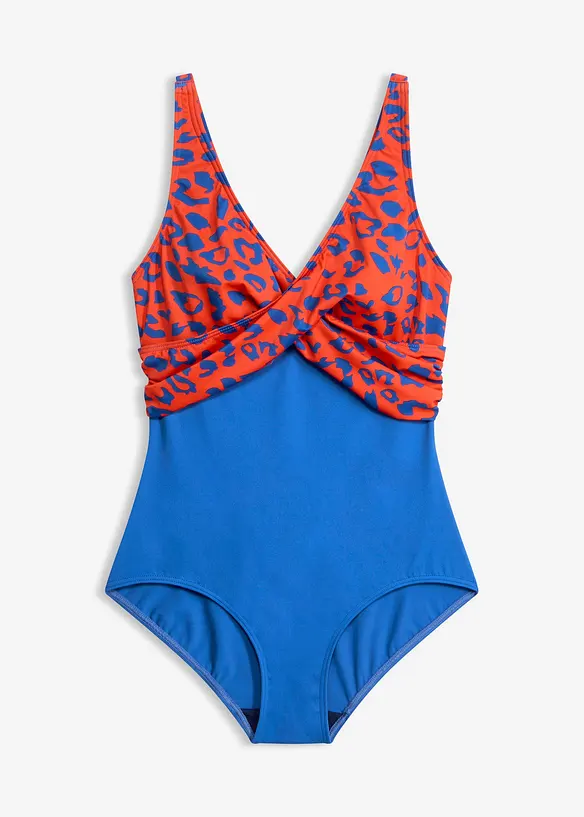 Badeanzug mit Wickeloptik, bonprix