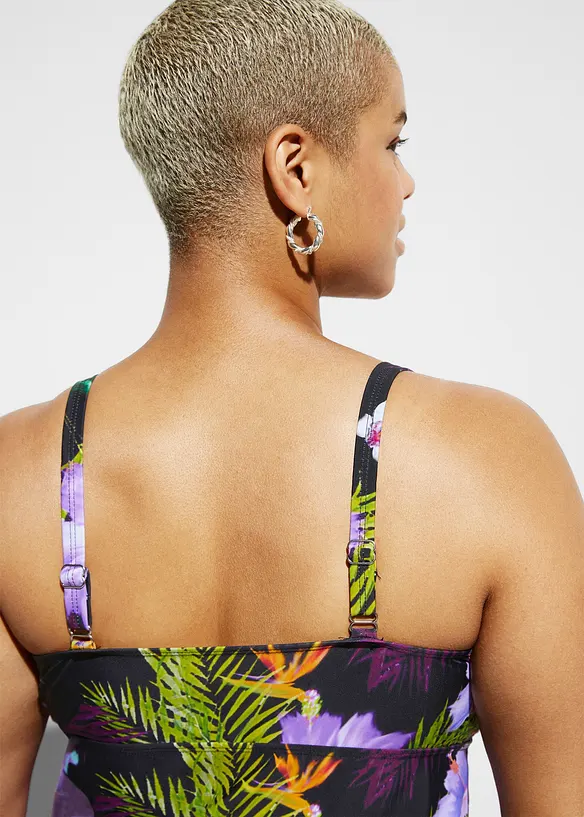 Tankini &agrave; col V (ens. 2 pces), bonprix