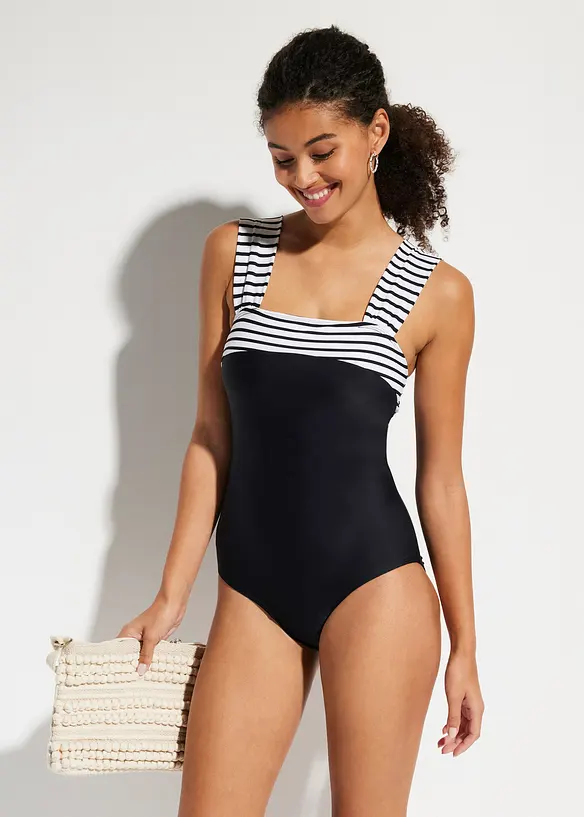 Medium Shape-Badeanzug mit breiten Tr&auml;gern, bonprix