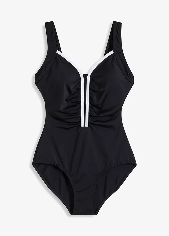 Maillot 1 pi&egrave;ce &agrave; passepoil, bonprix