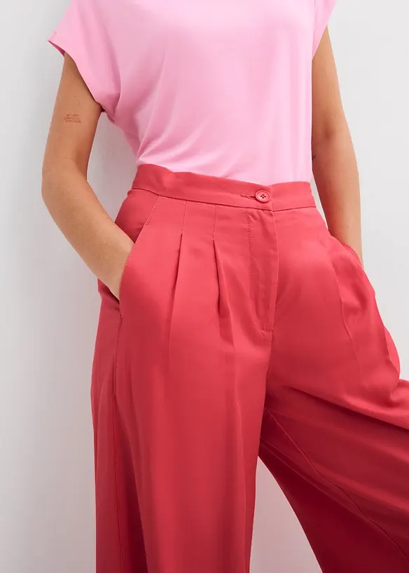 Bundfaltenhose aus flie&szlig;endem Lyocell, bonprix