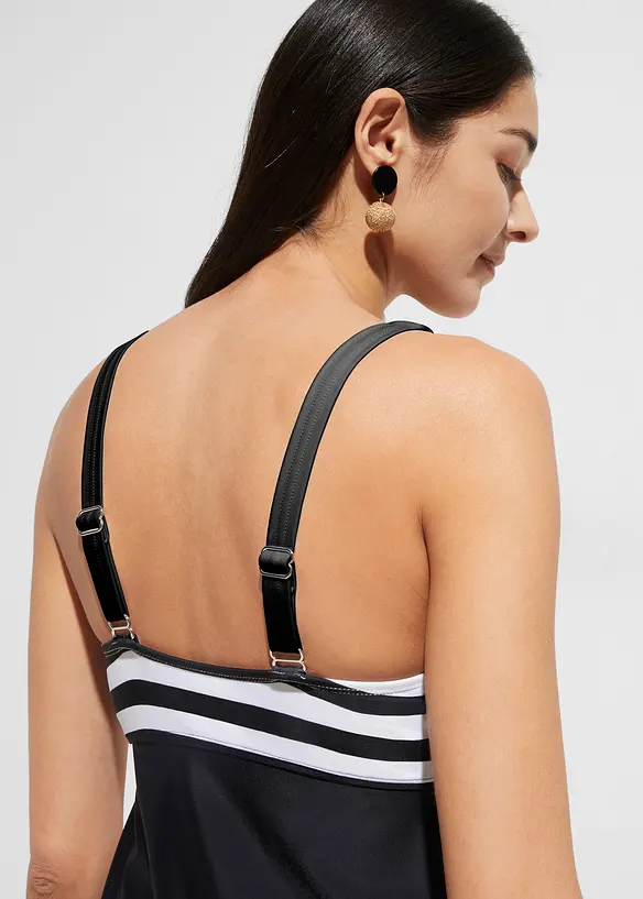 Long-Tankini (2-tlg. Set) mit Highwaist-Bikinihose, bonprix