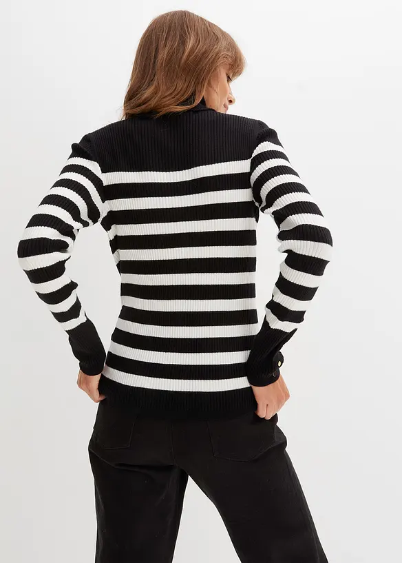 Rollkragenpullover aus Viskose-Mix, bonprix
