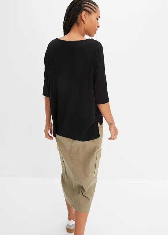 Boxy-Shirt aus softem Viskose-Mix, bonprix