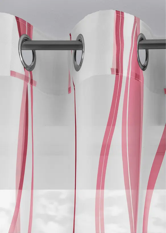 Gardine mit Wellenmuster (1er Pack), bonprix