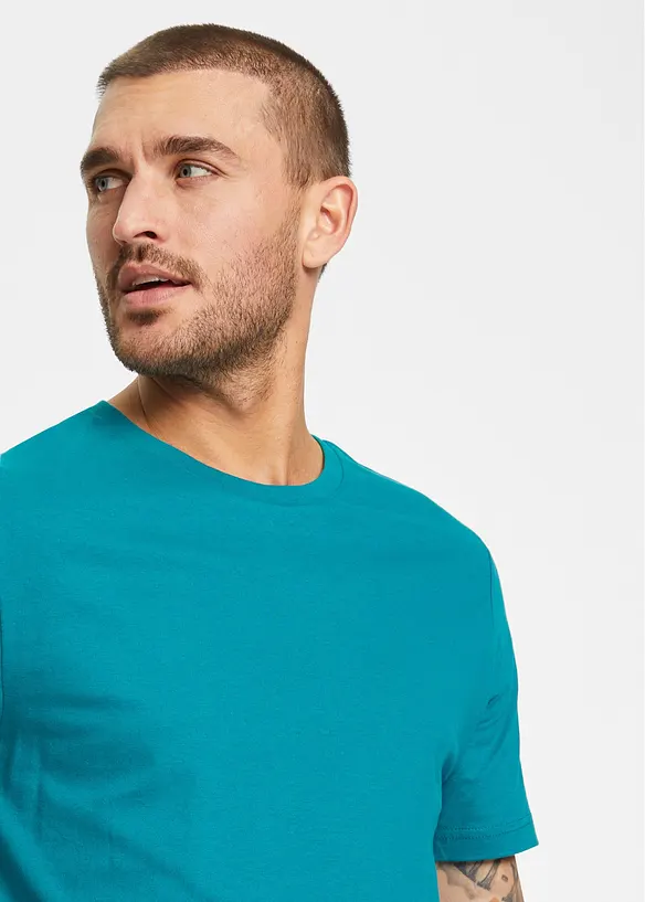 Lot de 2 T-shirts 100% coton, bonprix