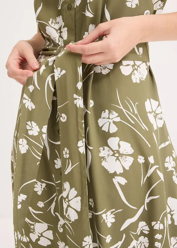 Robe-chemise imprim&eacute;e, bonprix