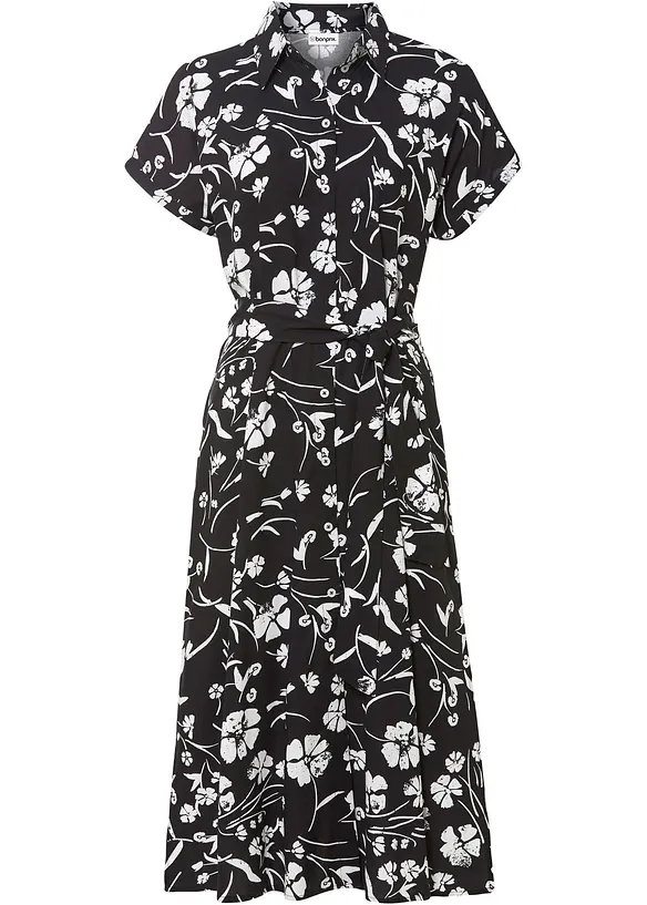 Blusenkleid aus reiner Viskose, bonprix