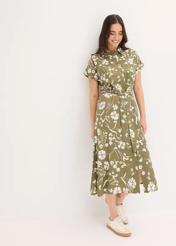 Robe-chemise imprim&eacute;e, bonprix