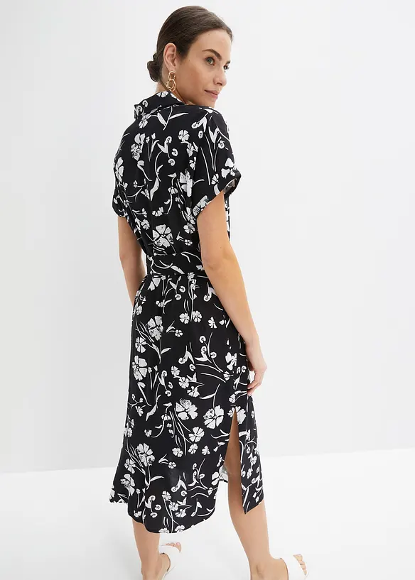 Blusenkleid aus reiner Viskose, bonprix