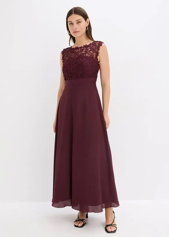 Maxikleid mit Spitze, bonprix