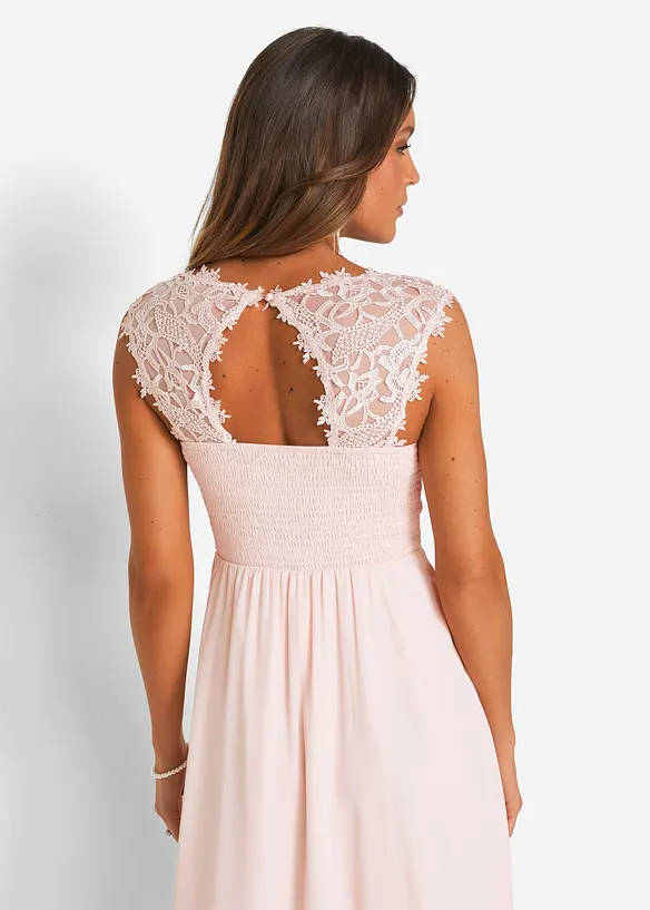 Robe longue avec dentelle, bonprix