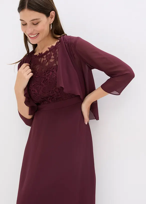 Maxikleid mit Spitze, bonprix