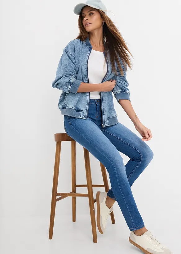 Skinny Jeans Mid Waist, Stretch, bonprix