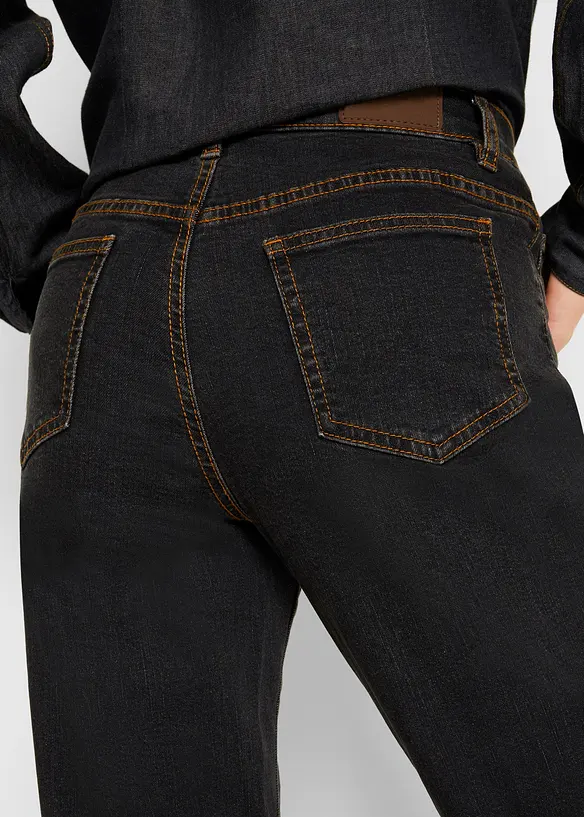 Mom Jeans Mid Waist, long, bonprix