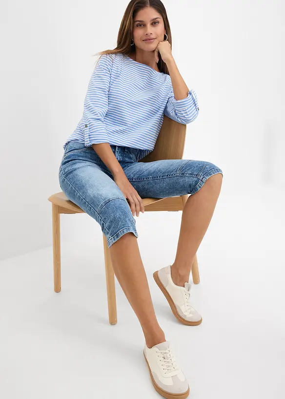 Corsaire en jean extensible, bonprix