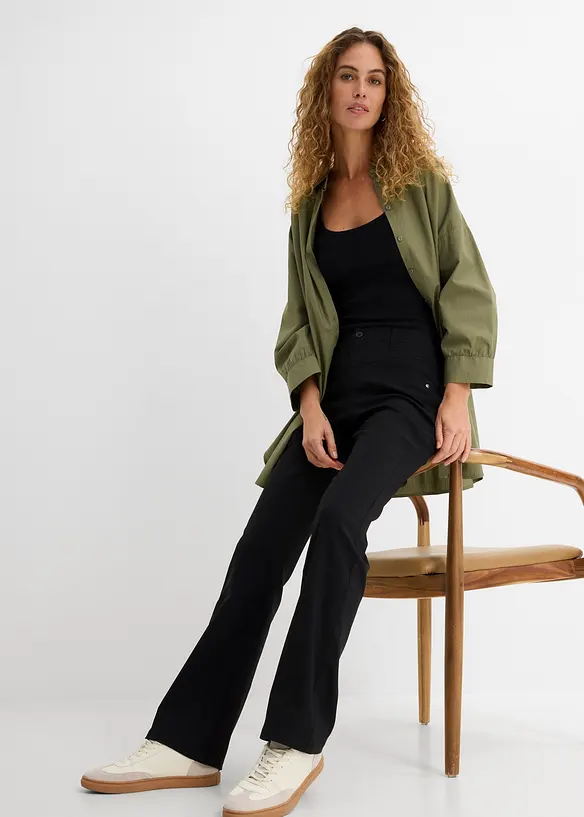 Bengalin-Stretch-Hose, Bootcut, bonprix