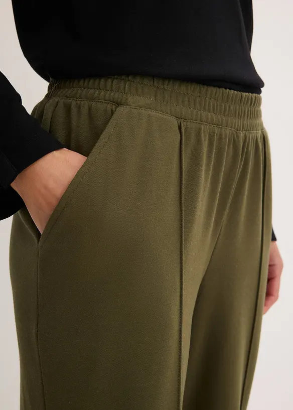 Jersey-Schlupfhose mit Biese, bonprix