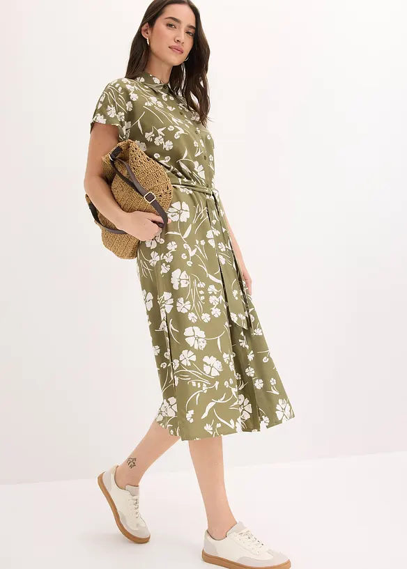 Robe-chemise imprim&eacute;e, bonprix