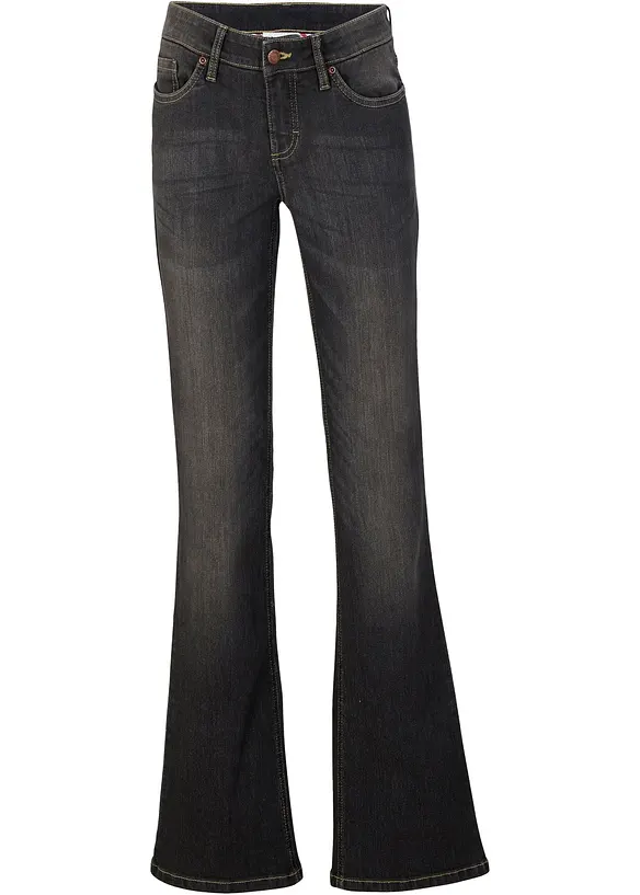 Bootcut Jeans Mid Waist, Komfort-Stretch, bonprix