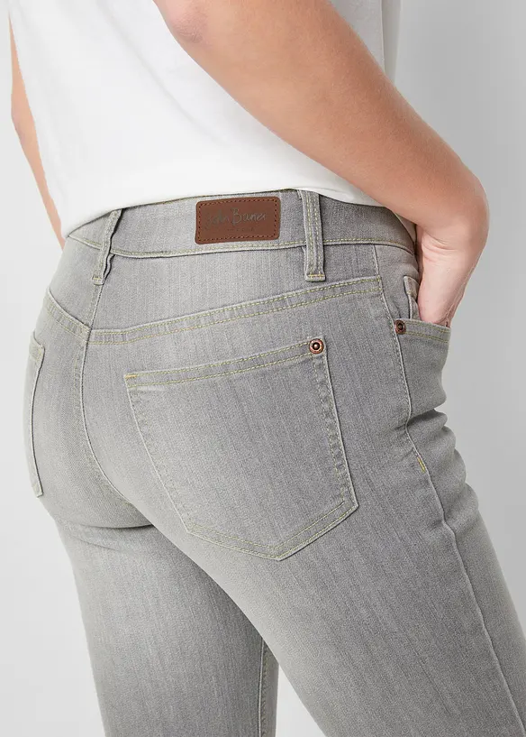 Jean bootcut taille mi-haute, extensible et confortable, bonprix