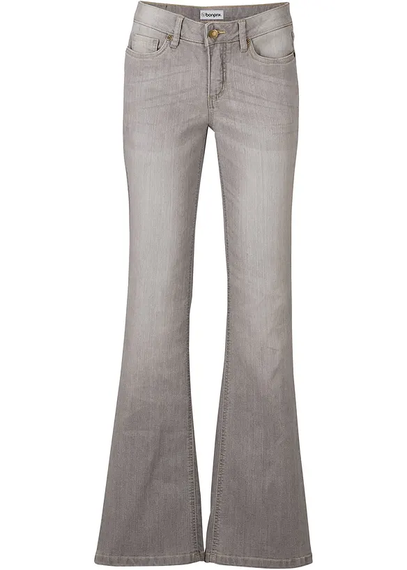 Jean bootcut taille mi-haute, extensible et confortable, bonprix