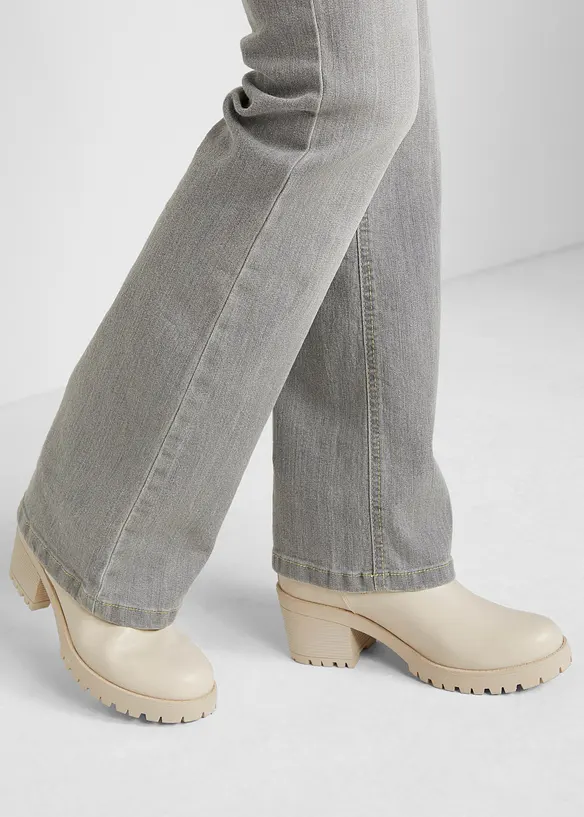 Jean bootcut taille mi-haute, extensible et confortable, bonprix