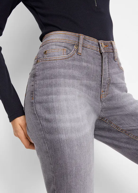 Jean Mom extensible et confortable, taille mi-haute, bonprix