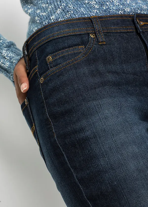 Jean Mom extensible et confortable, taille mi-haute, bonprix