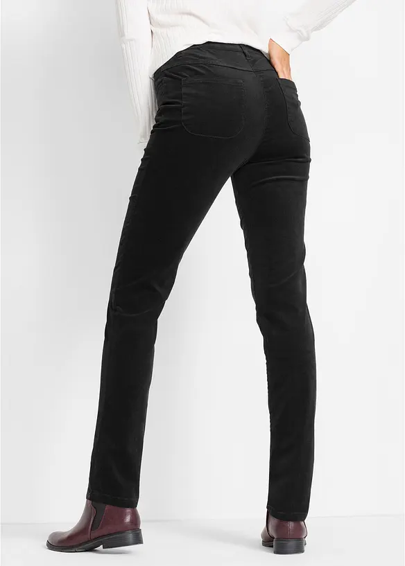 Pantalon slim en velours c&ocirc;tel&eacute; extensible, bonprix