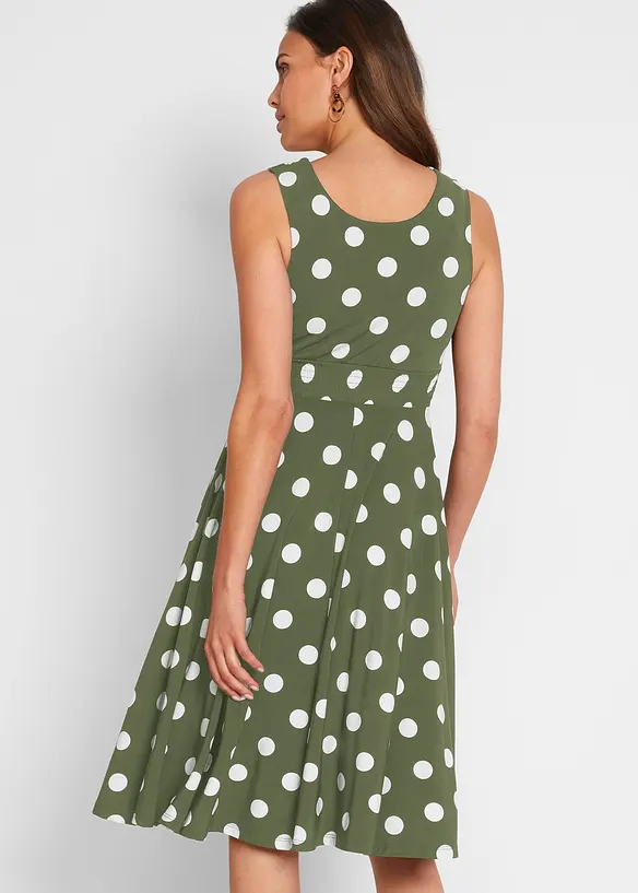 Robe en jersey &agrave; pois, bonprix