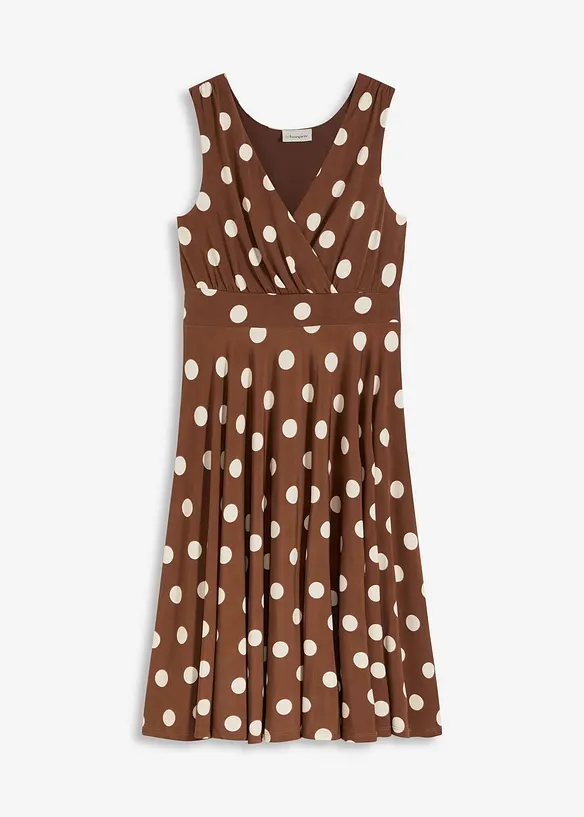 Robe en jersey &agrave; pois, bonprix