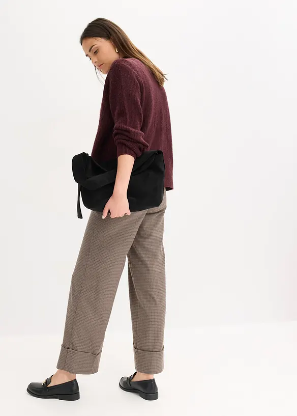 Gilet en maille &agrave; torsades, bonprix