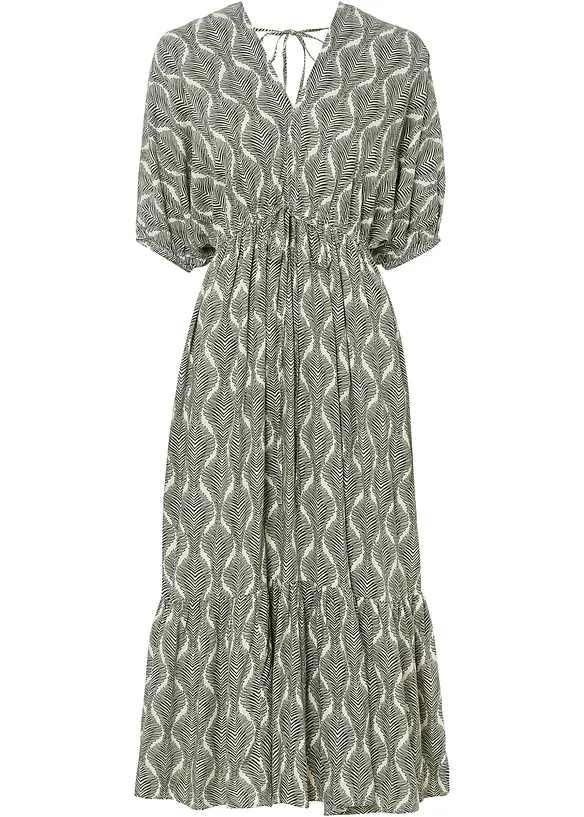 Midikleid aus flie&szlig;ender Viskose, bonprix